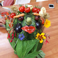 Penny Rutherford - Arcimbaldo was made with my Grand-daughter Sophie, inspired by Wisley.
